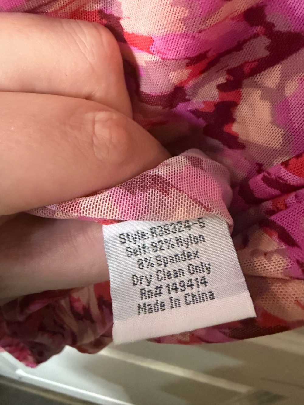 Johnny Was Jade Mesh Midi Dress Pink Floral Stretch Sheer Overlay Size Small - Picture 8 of 8